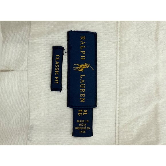 Ralph Lauren Polo‎ Embroidered Shirt Mens XL White Graffiti Collared Cotton - Picture 10 of 13